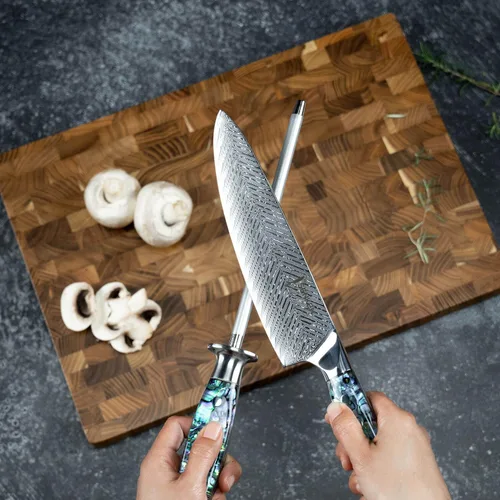 Vista 3 de SENKEN - Cuchillo profesional de esmeril de acero para afilar, increíblemente fuerte para afilar y afilar cuchillos de hasta 63 HRC incluyendo todos