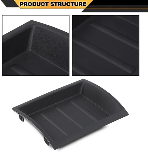 Vista 4 de CNNELL Caja de almacenamiento de bisel superior para salpicadero, color negro, compatible con Nissan Xterra 2005-2013/compatible con Nissan