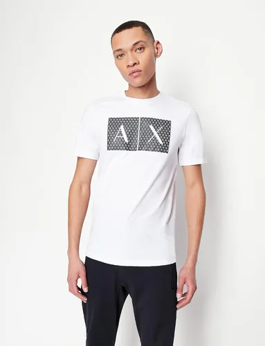 Vista 5 de AX Armani Exchange - Camiseta con logotipo de cuello redondo para hombre