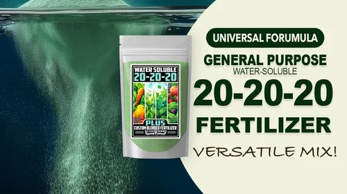 Vista 2 de Fertilizante de Grado Comercial 20-20-20 Plus 1 Libra Fertilizante Soluble en Agua para Plantas Fórmula Equilibrada con Micronutrientes