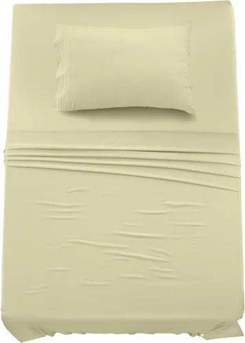 Vista 66 de LUX Décor Juego de Sábanas Twin – 4 Piezas de Sábanas de Cama de Microfibra Ultra-Suave con Sábana Encimera, Sábana Bajera con Bolsillo Profundo