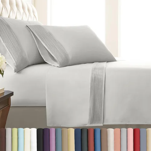 Vista 10 de Southshore Fine Linens®, juego de ropa de cama con bolsillo profundo, Microfibra, Negro, gemelo
