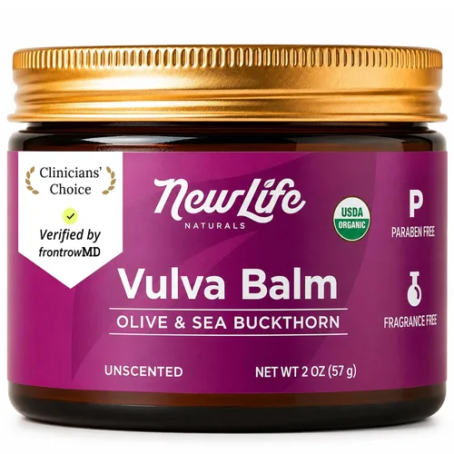 Vista 9 de NewLife Naturals Bálsamo de vulva orgánico certificado con caléndula y vitamina E para apoyar la humedad, picazón, irritación y sequedad Cuidado