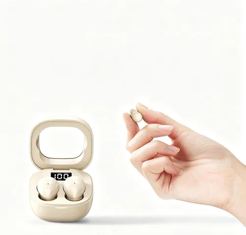 Vista 6 de Mini auriculares invisibles para dormir inalámbricos Bluetooth, mini auriculares inalámbricos invisibles para canales auditivos pequeños, tapones
