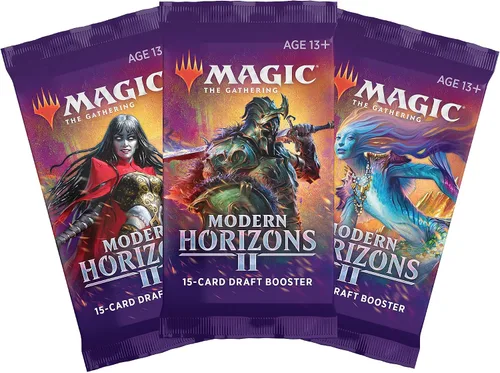 Vista 2 de Magic: The Gathering Horizontes modernos 2 (Modern Horizons 2) Paquete múltiple para juego 3 potenciadores de juego (Draft Boosters)