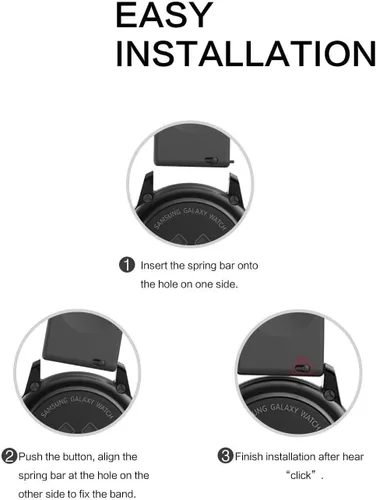 Vista 7 de Compatible con correas Colmi P8 Plus, Lamshaw Quick Release Watch Correa deportiva de silicona suave compatible con el reloj inteligente Colmi P8