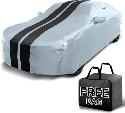 Vista 22 de iCarCover Funda de automóvil personalizada para Mazda 1200 (1970), impermeable, para todo tipo de clima, lluvia, nieve, UV, protector solar