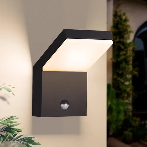 Vista 10 de Accesorios de luz al aire libre con sensor de movimiento, montaje en pared, aplique de pared exterior, luz de porche, luces de garaje, luces