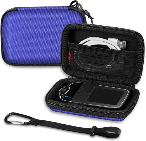 Vista 10 de Carcasa rígida para Freestyle Libre 3 2 / Libre Reader Estuche de transporte ligero a prueba de golpes para diabéticos con clip y asa (negro)