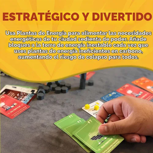 Vista 6 de Power Failure: A Strategy Card Game About Power Plants and Energy Generation - Juego de mesa científico sobre combustibles nucleares, renovables