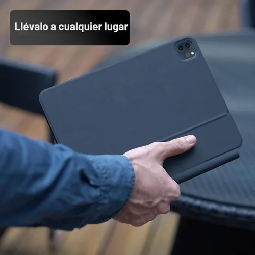 Vista 5 de mobee Magic Keyboard Funda para iPad de 10.9 pulgadas (2022) y iPad 11ª (A16, 2025), funda magnética con teclado con trackpad multitáctil