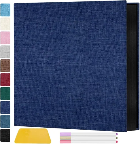 Vista 25 de Zesthouse - Álbum de fotos autoadhesivo con 60 páginas, álbumes de manualidades magnéticos con páginas adhesivas, álbum de fotos que contiene 8x10