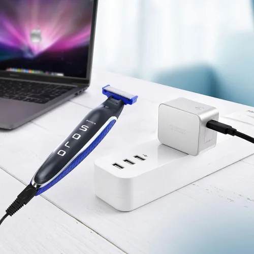 Vista 7 de Paquete de 2 cargadores de afeitadora USB para microtouch Solo Electric Shaver Solo Cable de carga de 31.5 pulgadas con 4 cepillos de limpieza
