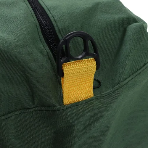 Vista 8 de Bolsa de herramientas portátil de lona de boca ancha de gran capacidad, bolsa de herramientas de mano con cremallera extra larga, bolsa
