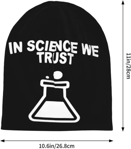 Vista 6 de in Science We Trust BeanieWinter Stylish Warm for Men Women Knitted Beanie Hat