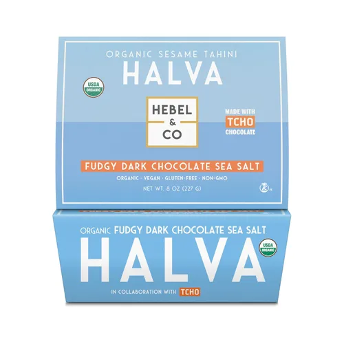 Vista 13 de HEBEL & CO Paquete de 3 trozos de chocolate Halva Certificado USDA orgánico, sin gluten, Kosher y vegano, 8 onzas cada uno