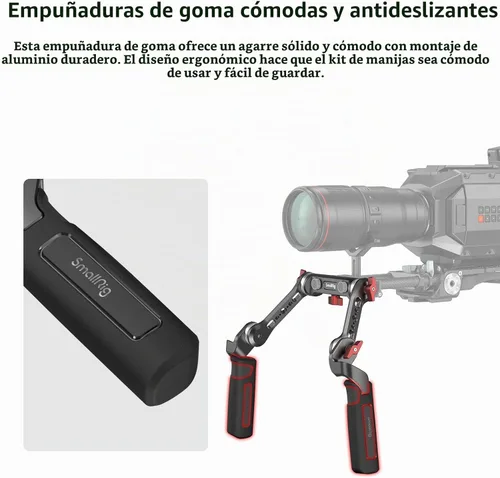 Vista 7 de SMALLRIG Kit de mango de roseta con brazo de extensión de roseta para soporte de plataforma de hombro de cámara - 2002