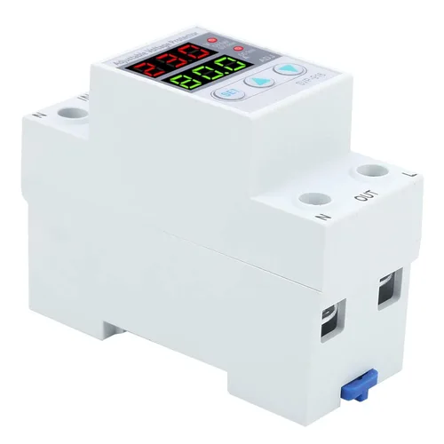Vista 5 de Protector de voltaje ajustable de 100‑130 VCA con función de reinicio de retardo y consulta de fallas y función de restablecimiento de fábrica