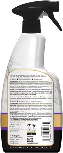 Vista 2 de Stone Care International Granite Clean, Shine & Protect - Limpia pulidores y protege superficies de piedra, granito, cuarzo, mármol, piedra caliza