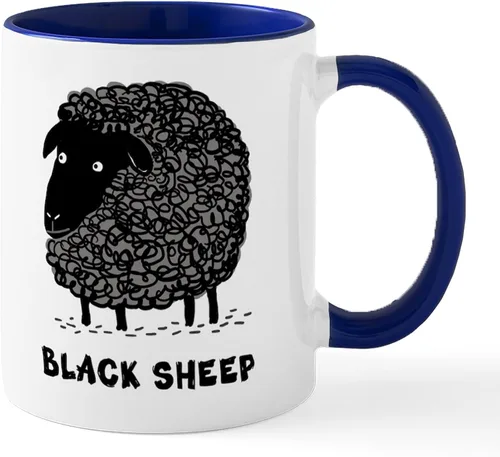 Vista 21 de CafePress Black Sheep Mug Taza de café de cerámica de 11 oz (11.0 fl oz)