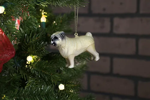 Vista 2 de Adorno de cristal Pug Colección de animales