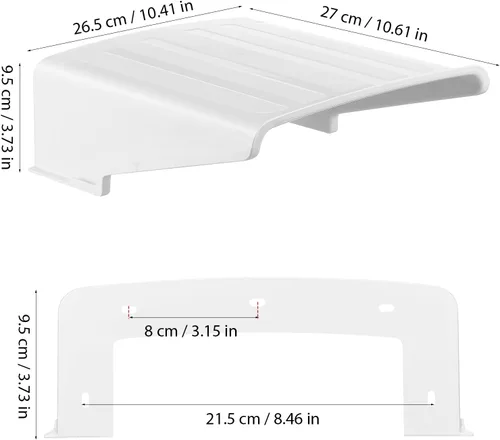 Vista 2 de Generic Cubierta de la cámara de seguridad al aire libre impermeable protector parasol universal cámara cubierta de lluvia para CCTV Dome Bullet