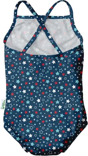 Vista 2 de i play. Baby Girl's Patterned One-Piece Swimsuit