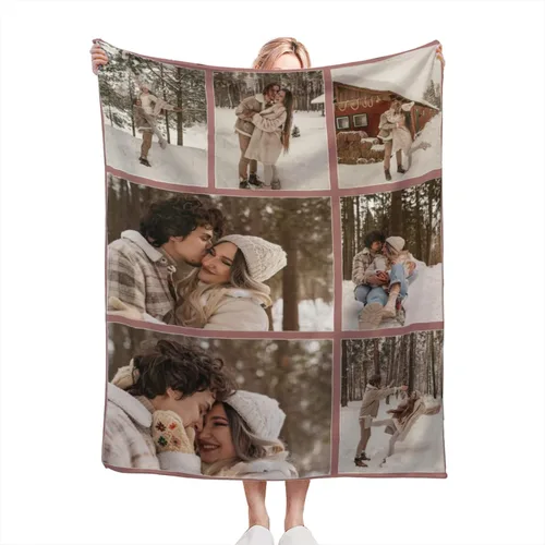 Vista 27 de Manta personalizada con texto fotográfico, manta de imagen personalizada para bebé, madre, padre, adultos, amigos, amantes, regalo personalizado