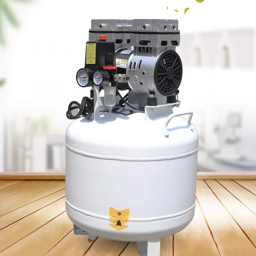 Vista 3 de compresor de aire médico dental portátil 40L, bomba de aire lubricada sin aceite silencioso