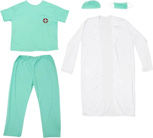 Vista 7 de Disfraz de Dashing Doctor de Halloween para adultos, disfraz divertido para hombre