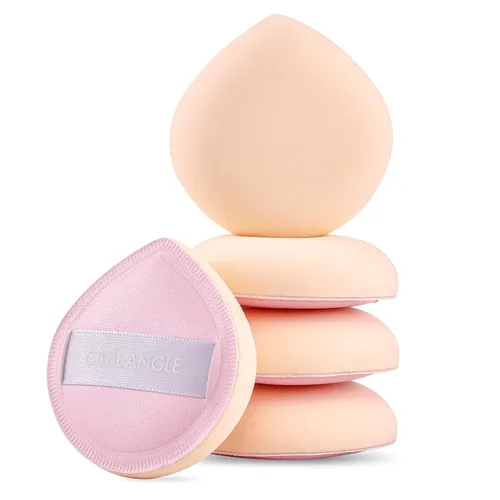 Vista 11 de 4 Paquetes de Esponjas de Maquillaje para Base, Corrector y Polvo, Esponja Mezcladora Libre de Látex para Maquillaje Natural y Fácil, Suave