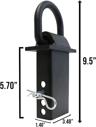 Vista 5 de Boxer Accesorios de amarre de bolsillo de estaca resistente, anillo D de ½ pulgada con pasador de enganche, para camiones de plataforma plana