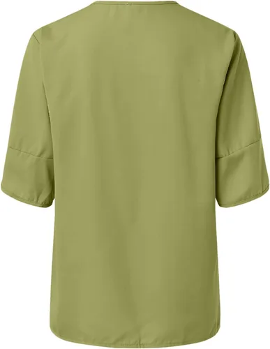 Vista 4 de Cárdigan casual de algodón con frente abierto para mujer, ligero, manga corta, talla grande, cárdigan de verano, blusa fluida