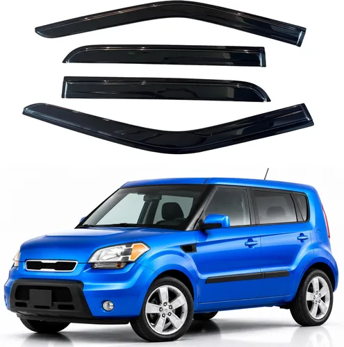Vista 286 de Visera de ventana IG para Ford Focus Sedán y Hatchback 2012-2018, Protector de ventana lateral para lluvia y viento estilo Mugen, extra duradero