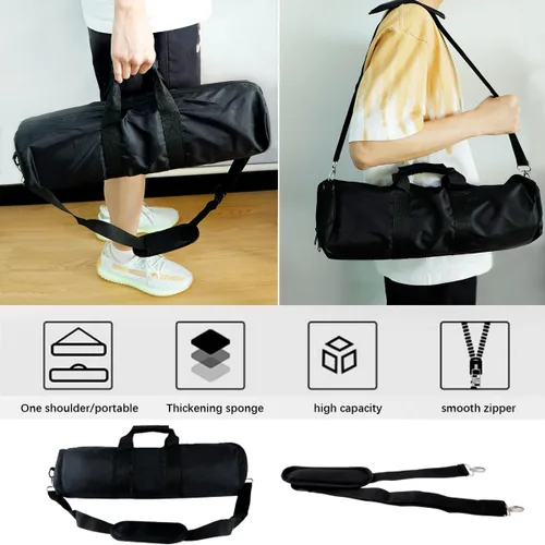 Vista 6 de Funda de trípode con correa para el hombro, funda compacta acolchada, cierre de cremallera de longitud completa para trípode, soporte de micrófono