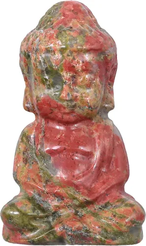 Vista 8 de Figura de cristal de Buda de cristal, 2 pulgadas, tallada a mano, piedra de bolsillo, decoración del hogar, ojo de tigre Ojo de tigre marrón