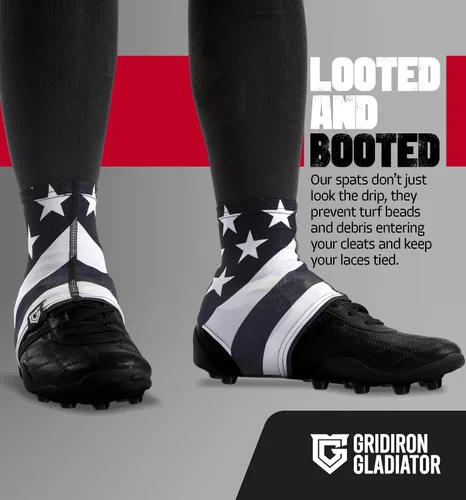 Vista 4 de GridIron Gladiator - Fundas de tacos, calcetines para tacos de fútbol americano, polainas para tacos de fútbol, béisbol y sóftbol