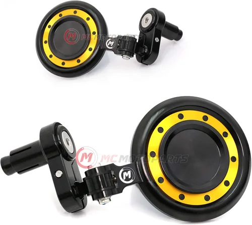 Vista 6 de MC MOTOPARTS - Espejos laterales de barra de reactor color azul compatible con FZ1 FZ6 Fazer 600 S FZ8 Fazer MT07 MT09 XJ6 Diversion 16 17 18