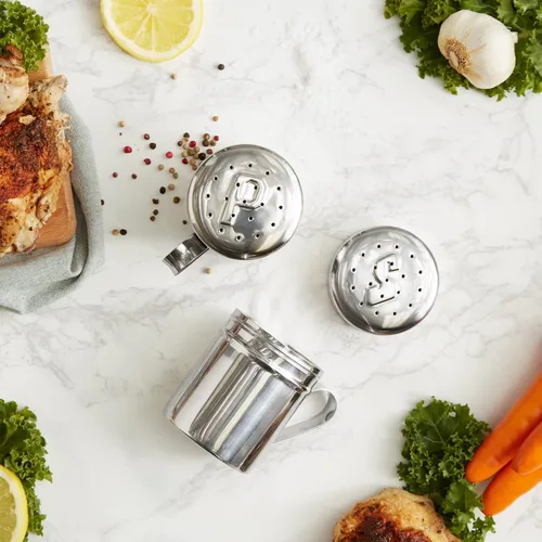 Vista 10 de RSVP International Endurance Kitchen Shaker Collection - Apto para lavavajillas, todo uso, 11 onzas, acero inoxidable