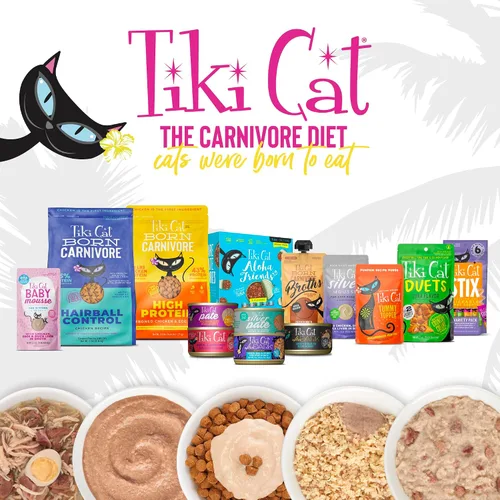 Vista 8 de Tiki Cat Tummy Topper, puré de receta de calabaza, formulado para apoyar la digestión saludable, Mousse Cat Food Topper, bolsa de 1.5 onzas