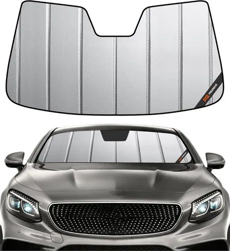 Vista 13 de Pigenius Parasol de parabrisas para Mercedes-Benz Clase C Convertible/Coupé 2017-2023 - Salvaguardia Gris