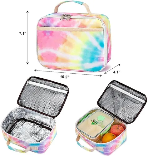 Vista 5 de CAMTOP Juego de morral y lonchera para niñas de preescolar y primaria