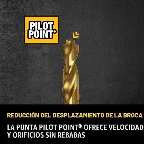 Vista 3 de DEWALT Juego de brocas, recubierto de nitruro de titanio, 14 piezas (DW1354)
