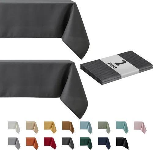 Vista 13 de maxmill Mantel cuadrado de jacquard resistente a las manchas, impermeable, resistente a las arrugas, lavable, suave, mantel decorativo de tela