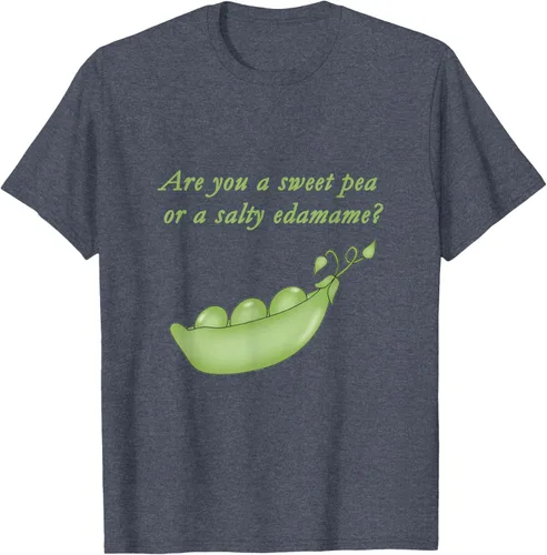 Vista 25 de ¿Eres un guisante dulce o edamame salado? Camiseta, Negro