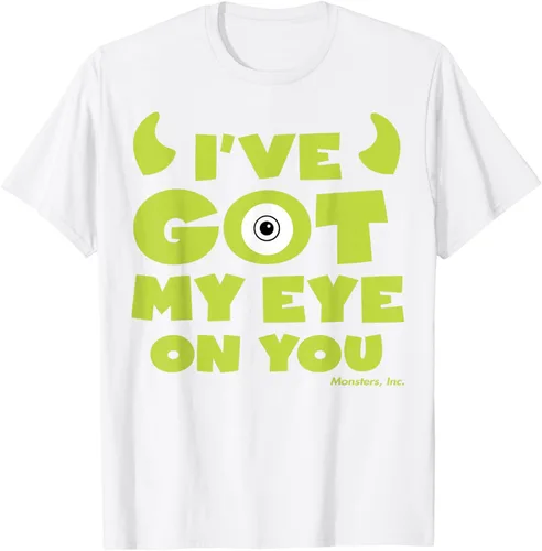 Vista 21 de Disney Pixar Monsters Inc Mike Wazowski Eye On You - Camiseta, Negro, S