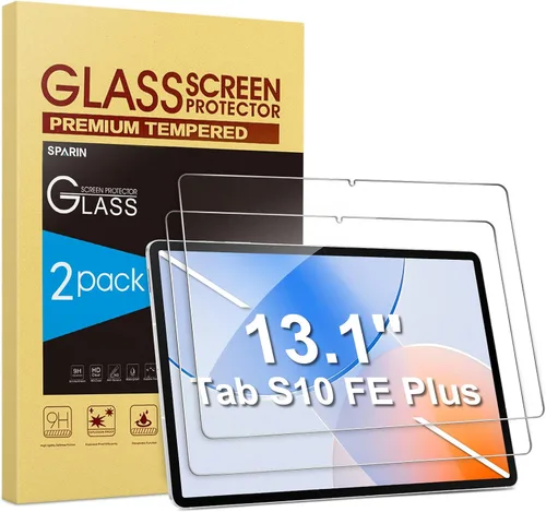 Vista 14 de SPARIN Paquete de 2 protectores de pantalla para Galaxy Tab A8 de 10.5 pulgadas 2022 (SM-X200/X205/X207), película transparente HD de vidrio