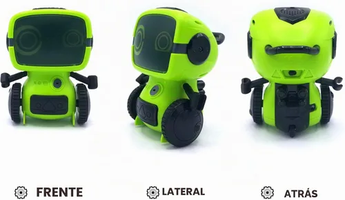 Vista 2 de JabberBot - Robot RC inteligente multifuncional para niños. Robot de control remoto que puede moverse, hacer divertidos efectos de sonido/voz