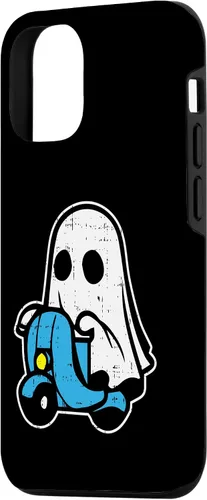 Vista 2 de iPhone 14 Ghost Riding Motocicleta Disfraz de Halloween Ghoul Spirit Rider Case