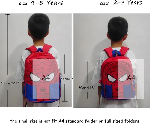 Vista 5 de JBin Rich Mochila para niños pequeños, mochila roja preescolar para niños y niñas de 2 a 8 años, Rojo -, Medium
